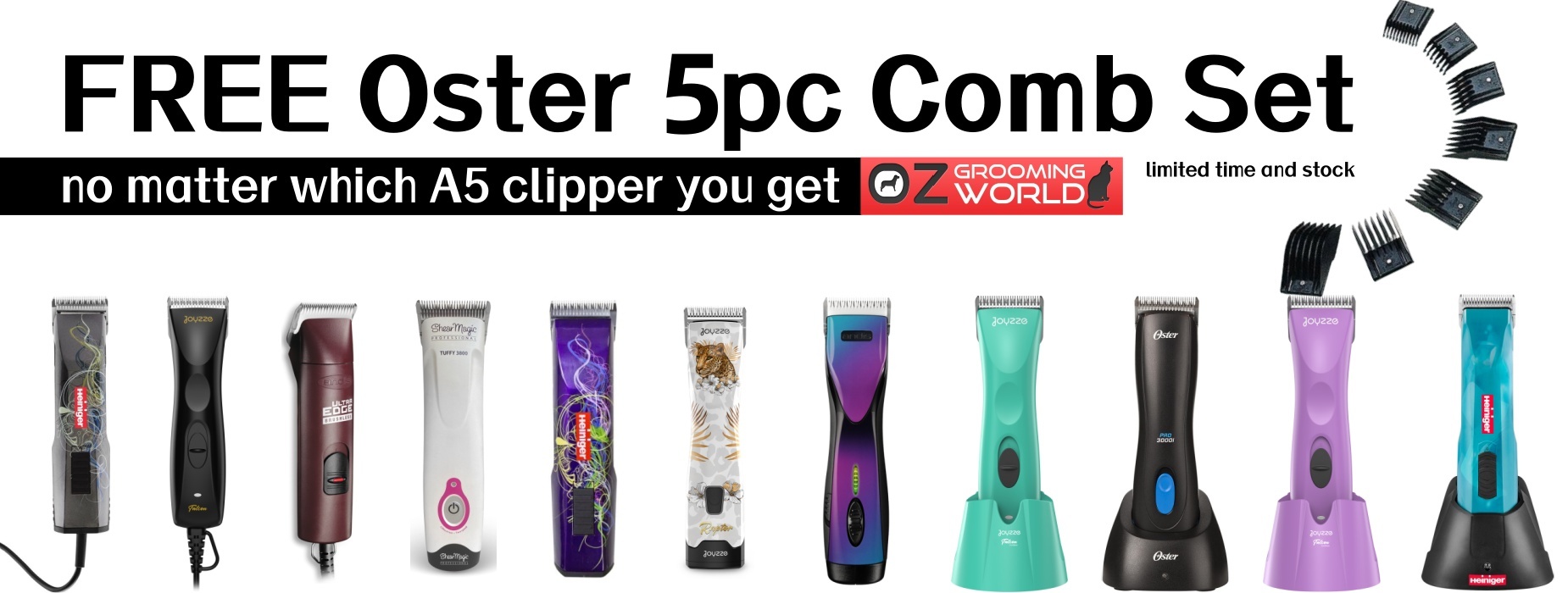 free oster 6pc comb