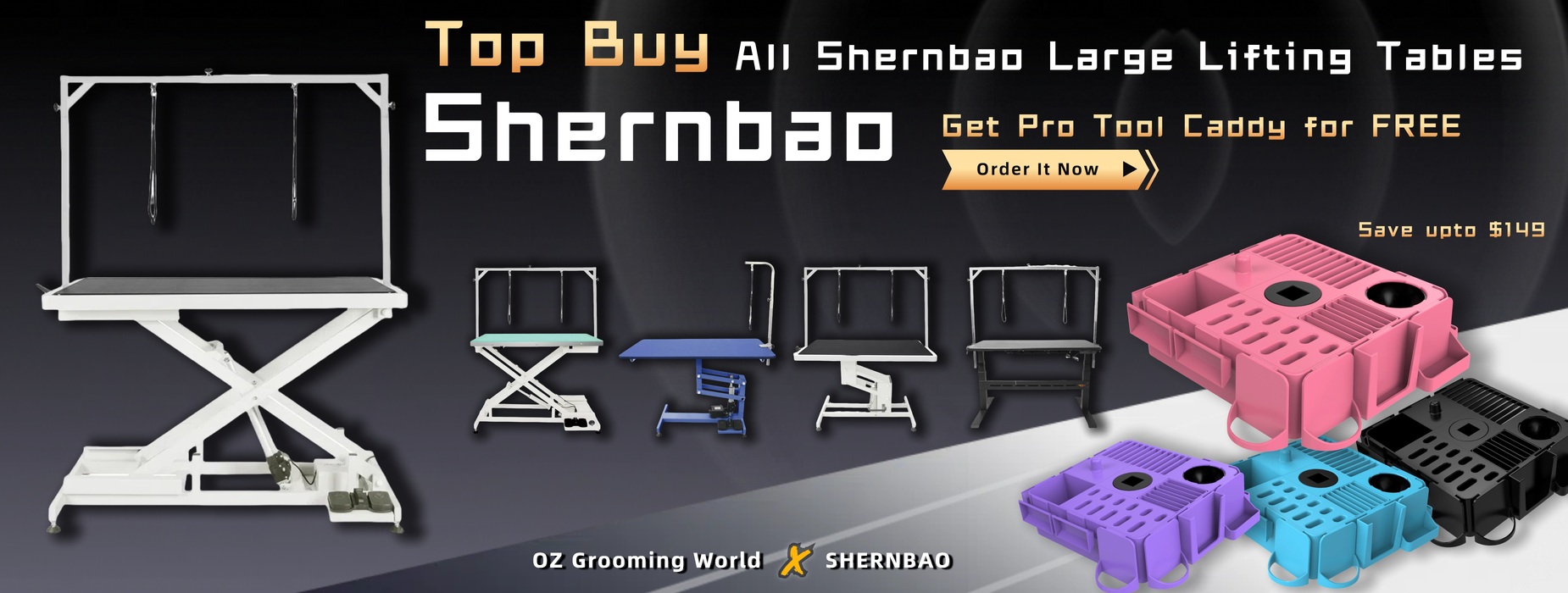 FREE Pro Caddy with Shernbao Large Lifting Table