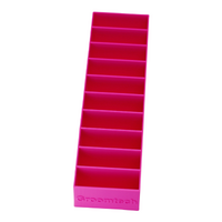 Groomtech Standard Blade Caddy Single Row 10pcs - Magenta