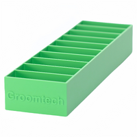 Groomtech Standard Blade Caddy Single Row 10pcs - Grass Green