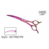 KKO Comfort Line Scissors Curved 7" [Pink Purple]