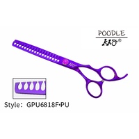 KKO Poodle Scissors Chunker with 18 Flat Teeth 6.8"