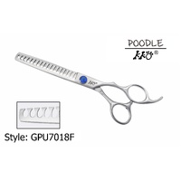 KKO Poodle Scissors Chunker with 18 Flat Teeth 7"