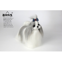 Mr. Jiang Shih Tzu Full Body Coat / Model Dog [Grey and White] 059