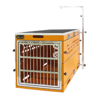 SolidPet Folding Dog Show Aircraft Cage Size 3 - Orange