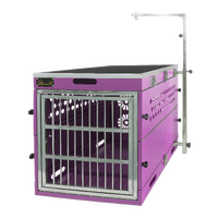 SolidPet Folding Dog Show Aircraft Cage Size 3 - Purple