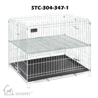 SolidPet 90cm Foldable Stainless Steel Pet Playpen