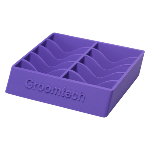 Groomtech Wide Blade Caddy Double Row 10pcs - Purple