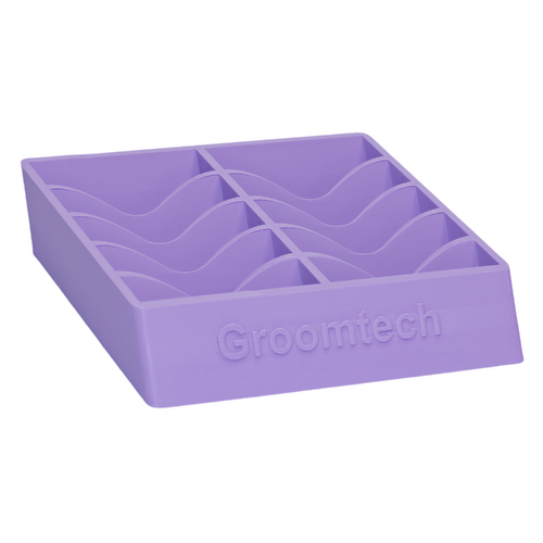 Groomtech Wide Blade Caddy Double Row 10pcs - Lilac Purple