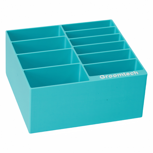 Groomtech Wide Comb Attachment 10pcs Caddy - Turquoise