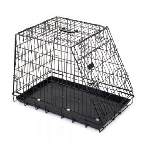 sloping dog crate