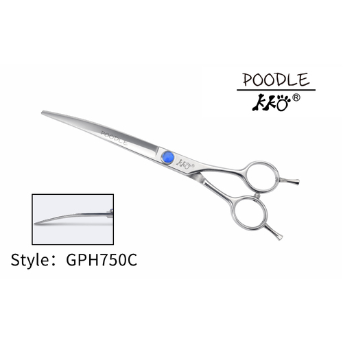 KKO Poodel Scissors Curved 7.5"