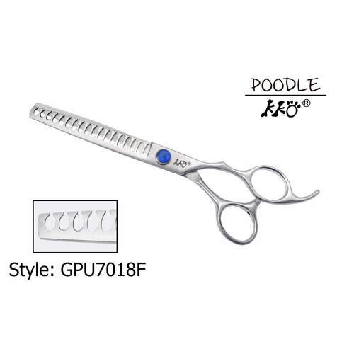 KKO Poodel Scissors Chunker with 18 Flat Teeth 7"