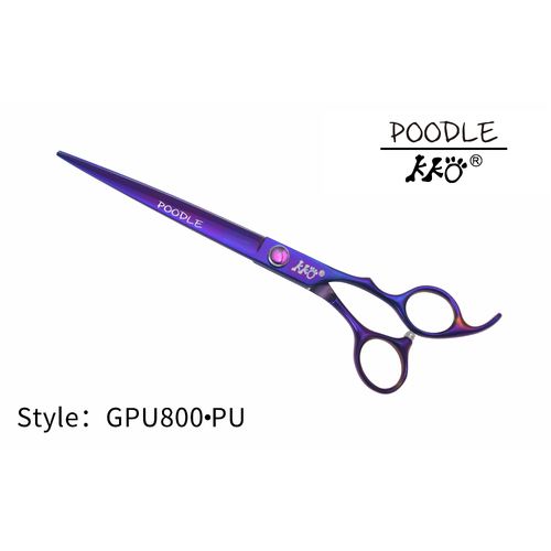 KKO Poodle Scissors Straight 8" [Purple]