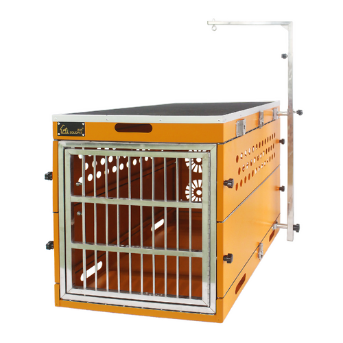 SolidPet Folding Dog Show Aircraft Cage Size 3 - Orange