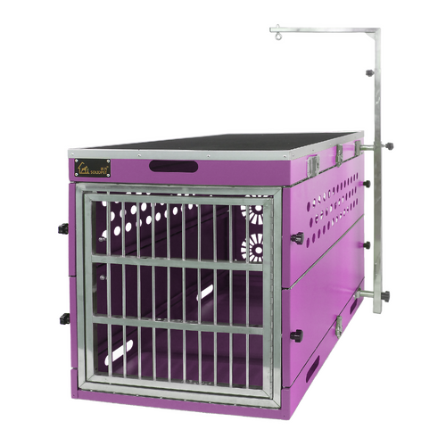 SolidPet Folding Dog Show Aircraft Cage Size 3 - Purple