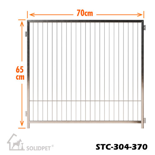 SolidPet Stainless Steel Side Panel for Hexagonal Pet Pen - Medium