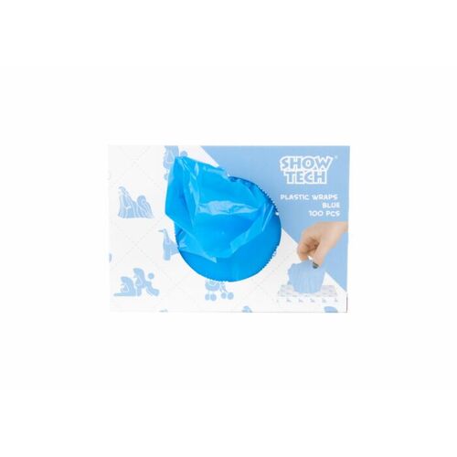 Show Tech Plastic Wraps 15 x 30 cm Blue 100 pcs