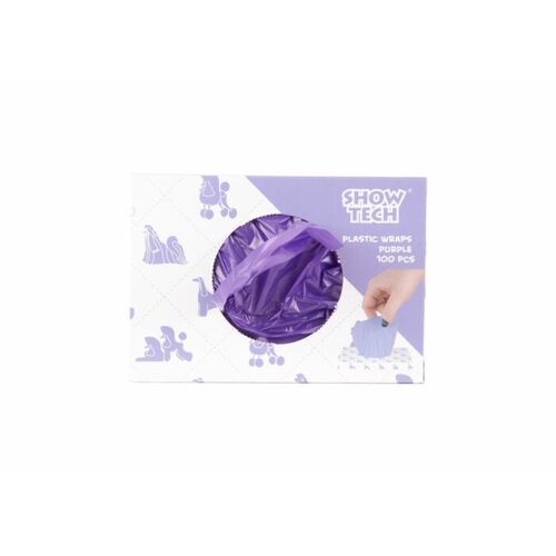Show Tech Plastic Wraps 15 x 30 cm Purple 100 pcs