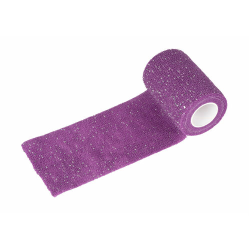 Show Tech Self-Cling Bandage Purple Glitter 4.5m x 7.5cm